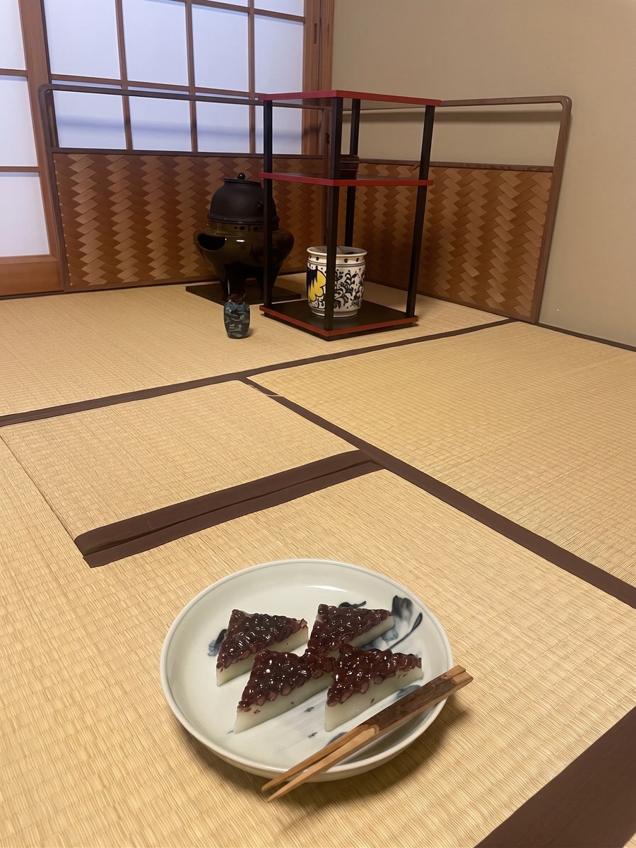 茶室と水無月
